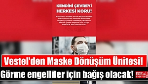 Vestel'den Maske Dönüşüm Ünitesi