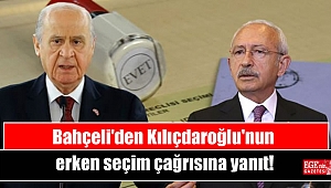 Bahçeli'den Kılıçdaroğlu'nun erken seçim çağrısına yanıt