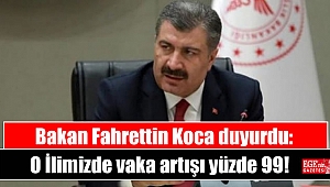 Bakan Koca duyurdu: O İlimizde vaka artışı yüzde 99 seviyesine ulaştı