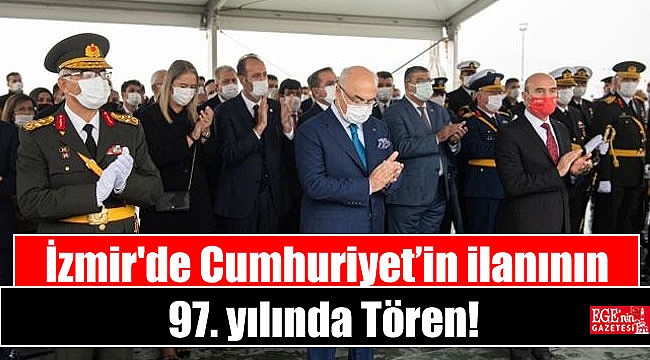 İzmir'de Cumhuriyet’in ilanının 97. yılında Tören