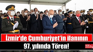 İzmir'de Cumhuriyet’in ilanının 97. yılında Tören