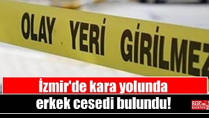 İzmir'de kara yolunda erkek cesedi bulundu