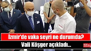 İzmir'de vaka seyri ne durumda: Vali Köşger açıkladı
