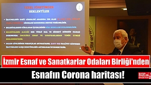 İzmir Esnaf ve Sanatkarlar Odaları Birliği'nden Esnafın Corona haritası