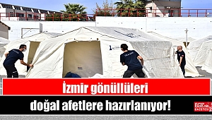 İzmir gönüllüleri doğal afetlere hazırlanıyor