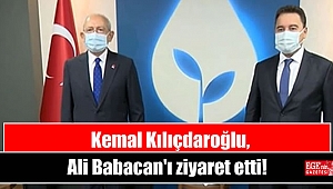 Kemal Kılıçdaroğlu, Ali Babacan'ı ziyaret etti