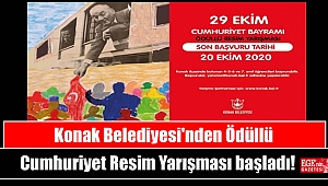 Konak'ta Cumhuriyet Resim Yarışması başladı