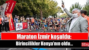 Maraton İzmir koşuldu: Birincilikler Kenya’nın oldu