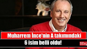 Muharrem İnce'nin A takımındaki 6 isim belli oldu