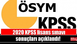 Son Dakika: 2020 KPSS lisans sınavı sonuçları açıklandı