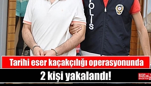 Tarihi eser kaçakçılığı operasyonunda 2 kişi yakalandı