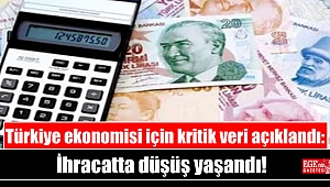 Türkiye ekonomisi için kritik veri açıklandı: İhracatta düşüş yaşandı