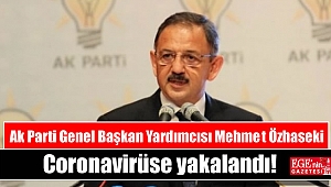 Ak Parti Genel Başkan Yardımcısı Mehmet Özhaseki Coronavirüse yakalandı
