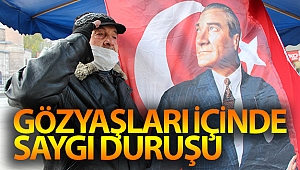 Ayakkabı boyacısından gözyaşları içinde saygı duruşu