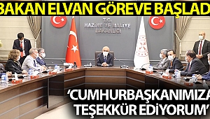 Hazine ve Maliye Bakanı Elvan göreve başladı