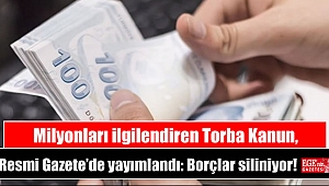 Milyonları ilgilendiren Torba Kanun, Resmi Gazete’de yayımlandı: Borçlar siliniyor