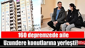 160 depremzede aile Uzundere konutlarına yerleşti