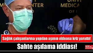 ABD'de sağlık çalışanlarına yapılan aşının videosu kriz yarattı: Sahte aşılama iddiası
