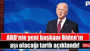ABD'nin yeni başkanı Biden'ın aşı olacağı tarih açıklandı