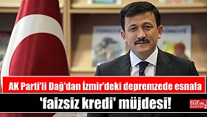 AK Parti'li Dağ'dan İzmir'deki depremzede esnafa 'faizsiz kredi' müjdesi