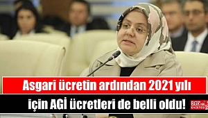Asgari ücretin ardından 2021 yılı için AGİ ücretleri de belli oldu