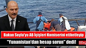 Bakan Soylu'yu AB İçişleri Komiserini etiketleyip