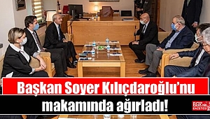 Başkan Soyer Kılıçdaroğlu’nu makamında ağırladı