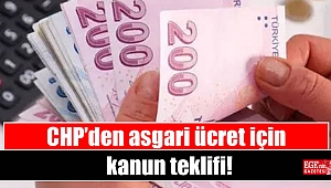 CHP’den asgari ücret için kanun teklifi