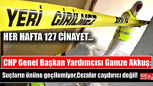 CHP Genel Başkan Yardımcısı Gamze Akkuş: Suçların önüne geçilemiyor,Cezalar caydırıcı değil