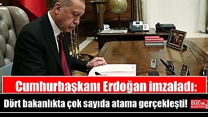 Cumhurbaşkanı Erdoğan imzaladı: Dört bakanlıkta çok sayıda atama gerçekleşti