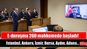 E-duruşma 260 mahkemede başladı: İstanbul, Ankara, İzmir, Bursa, Aydın, Adana