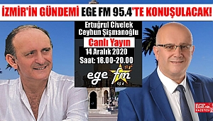 Ertuğrul Civelek ve Ceyhun Şişmanoğlu ile İzmir'in Gündemi Ege Fm'de konuşulacak