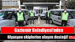 Gaziemir Belediyesi’nden filyasyon ekiplerine ulaşım desteği