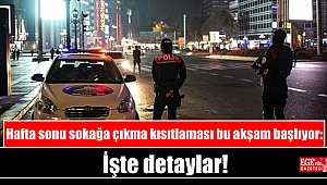 Hafta sonu sokağa çıkma kısıtlaması bu akşam başlıyor: İşte detaylar