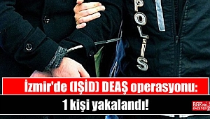 İzmir'de IŞİD (DEAŞ) operasyonu: 1 kişi yakalandı