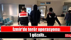 İzmir'de terör operasyonu: 1 gözaltı