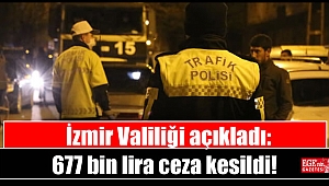 İzmir Valiliği açıkladı! 677 bin lira ceza kesildi