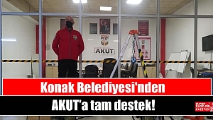 Konak Belediyesi'nden AKUT’a tam destek