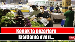 Konak’ta pazarlara kısıtlama ayarı