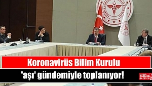 Koronavirüs Bilim Kurulu 'aşı' gündemiyle toplanıyor