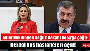 Milletvekilinden Sağlık Bakanı Koca'ya çağrı: Derhal boş hastaneleri açın