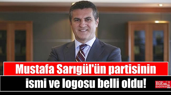 Mustafa Sarıgül'ün partisinin ismi ve logosu belli oldu
