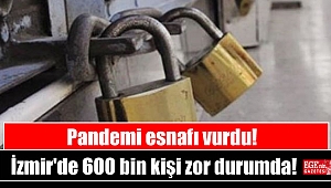 Pandemi esnafı vurdu: İzmir'de 600 bin kişi zor durumda