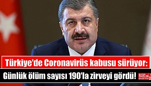 Türkiye'de Coronavirüs kabusu sürüyor: Günlük ölüm sayısı 190'la zirveyi gördü