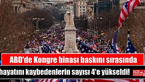 ABD'de Kongre binası baskını sırasında hayatını kaybedenlerin sayısı 4'e yükseldi