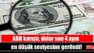 ABD karıştı, dolar son 4 ayın en düşük seviyesine geriledi