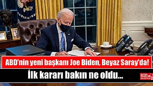 ABD'nin yeni başkanı Joe Biden, Beyaz Saray'da