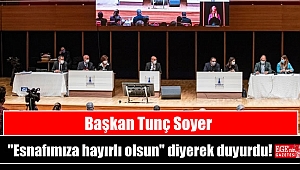 Başkan Soyer ''Esnafımıza hayırlı olsun'' diyerek duyurdu