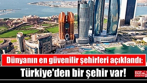Dünyanın en güvenilir şehirleri açıklandı: Türkiye'den bir şehir var