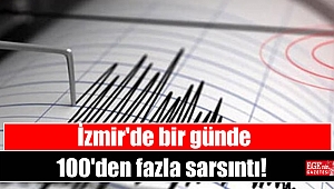 İzmir'de bir günde 100'den fazla sarsıntı